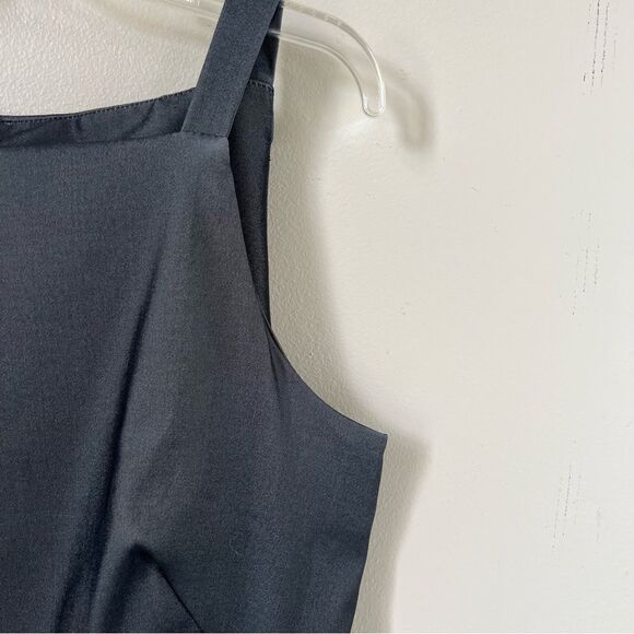 VTG Y2K CDC Gray Bateau Boat Neckline Sleeveless Cocktail Sheath Dress SZ 12 - Picture 4 of 12